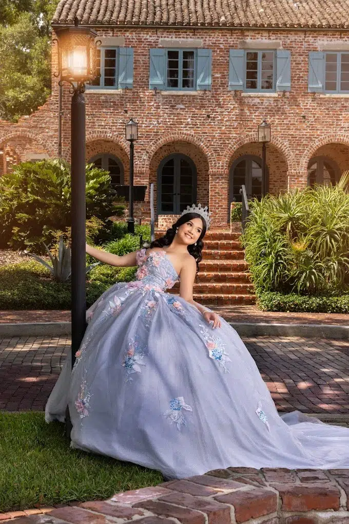 purple quinceanera dress