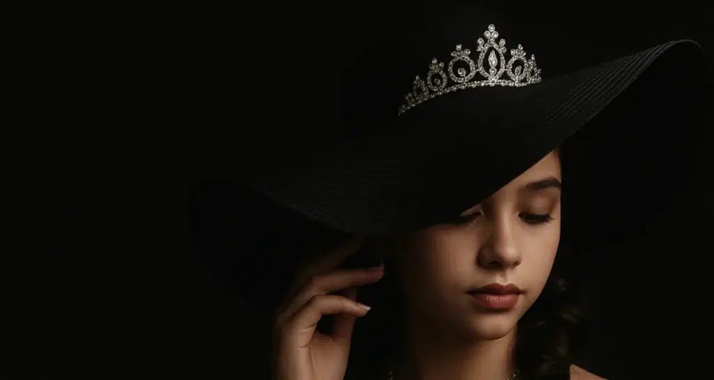 black quinceanera dress