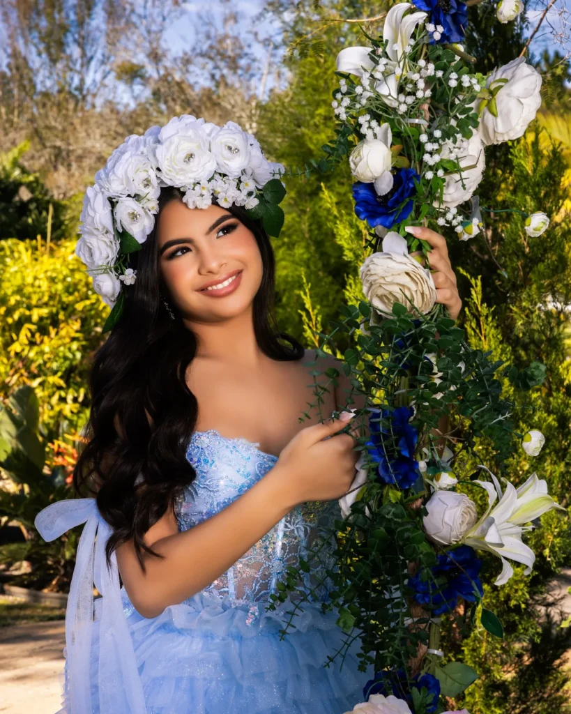Light blue quince dress